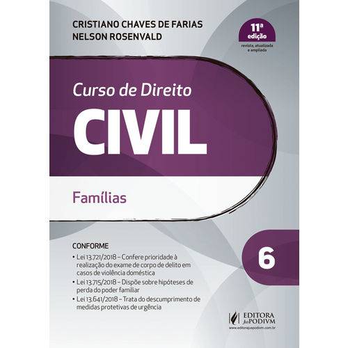 Curso de Direito Civil - Volume 6 - Famílias - 11ª Edição (2019)