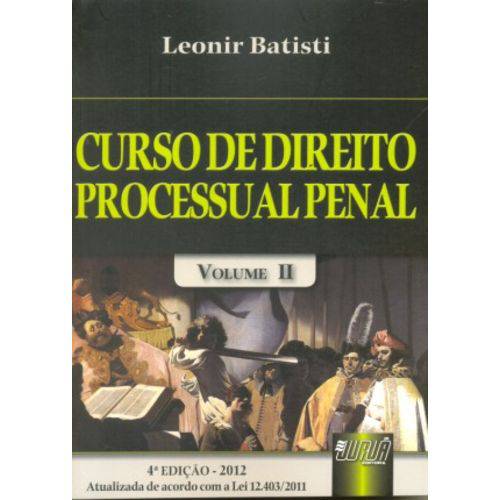 Curso de Direito Processual Penal - Volume Ii