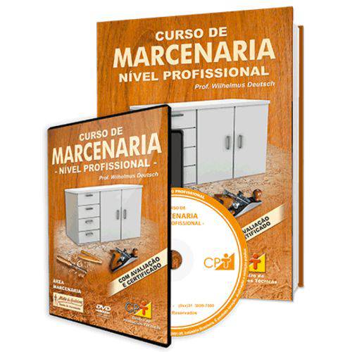 Curso de Marcenaria - Nível Profissional em Livro e DVD