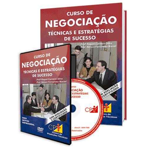 Curso de Negociação - Técnicas e Estratégias de Sucesso em Livro e DVD