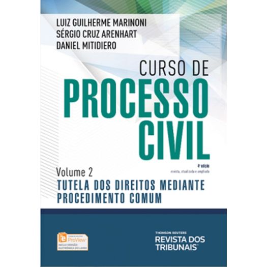 Curso de Processo Civil - Vol 2 - Rt - 4ed