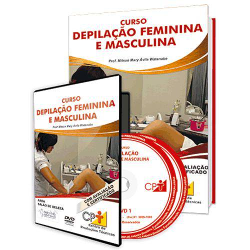 Curso Depilação Feminina e Masculina em Livro e DVD