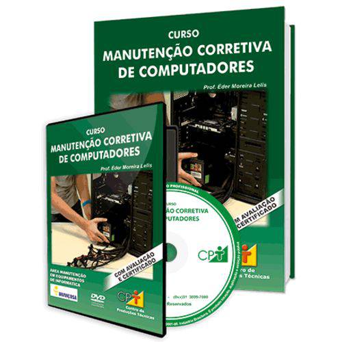 Curso Manutenção Corretiva de Computadores em Livro e DVD