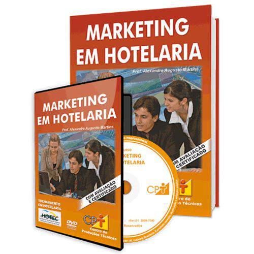 Curso Marketing em Hotelaria em Livro e DVD