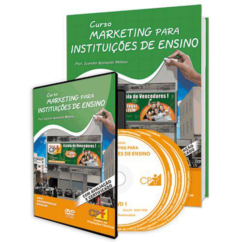 Curso Marketing para Instituições de Ensino em Livro e DVD