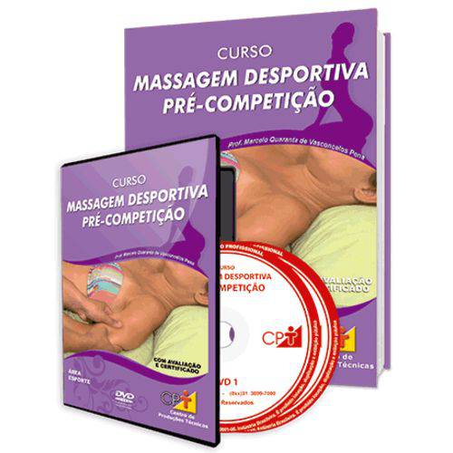 Curso Massagem Desportiva Pré-competição em Livro e DVD