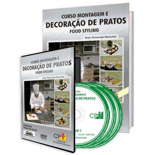 Curso Montagem e Decoração de Pratos - Food Styling em Livro e DVD