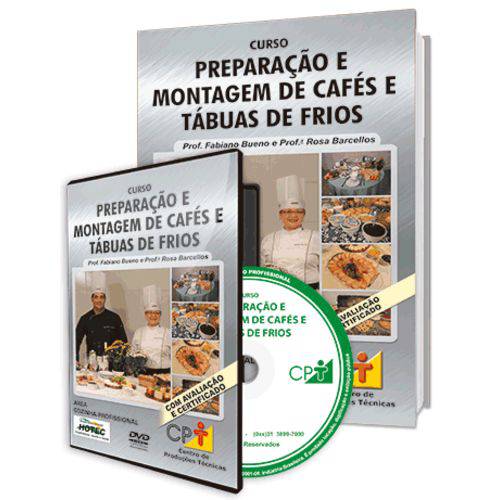 Curso Preparação e Montagem de Cafés e Tábuas de Frios em Livro e DVD