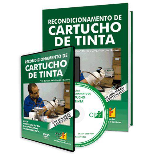 Curso Recondicionamento de Cartucho de Tinta em Livro e DVD