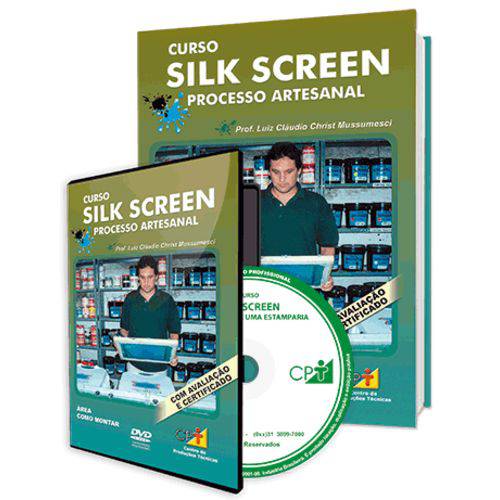 Curso Silk Screen - Processo Artesanal em Livro e DVD