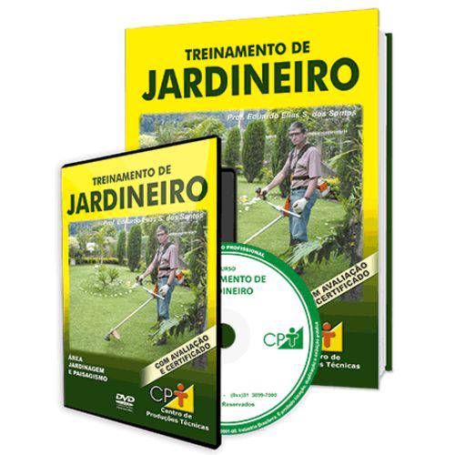 Curso Treinamento de Jardineiro em Livro e DVD