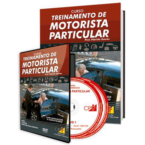 Curso Treinamento de Motorista Particular em Livro e DVD