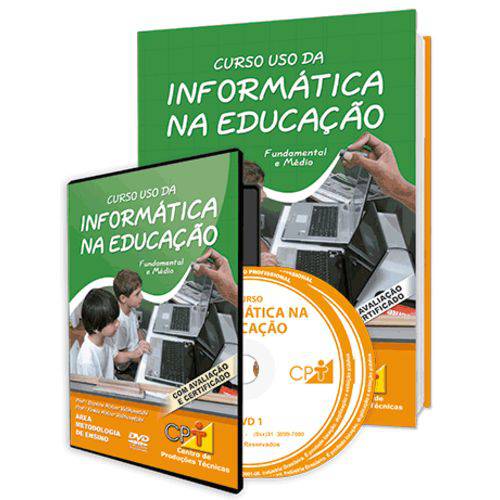 Curso Uso da Informática na Educação - Fundamental e Médio em Livro e DVD