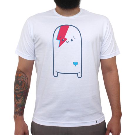 Cuti Bowie - Camiseta Clássica Masculina