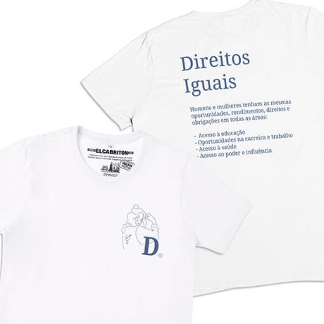 D de Direitos Iguais - Camiseta Clássica Masculina