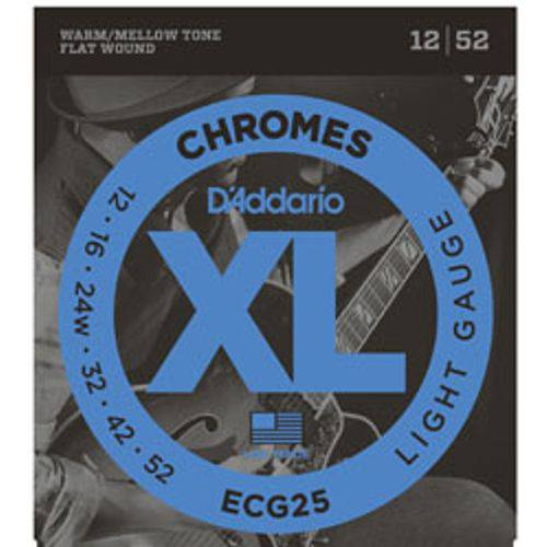 D'addario - Encordoamento Chromes 012 para Guitarra Ecg25