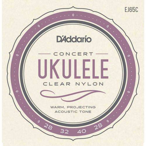 D'addario - Encordoamento de Nylon para Ukulele Ej65c