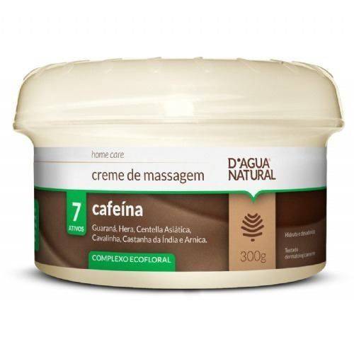 Dágua Natural Cafeína 7 Ativos Creme P/ Massagem 300g (kit C/03)