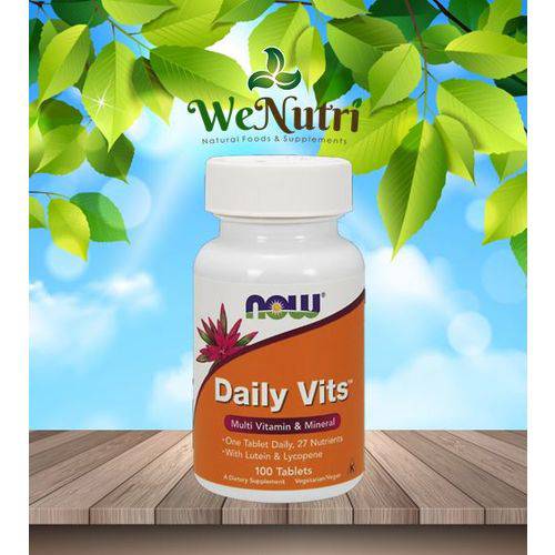 Daily Vits Multi Vitamin & Mineral 100 Tablets - Now Foods
