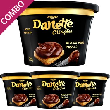 Danette Criações 200g (combo 4 Unidades) Chocolate
