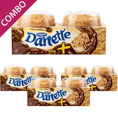 Danette Mix 200g X2 (combo 4 Unidades) Chocolate ao Leite com Paçoca