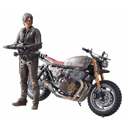 Daryl Dixon com Moto - Action Figure The Walking Dead - Deluxe Set McFarlane Toys