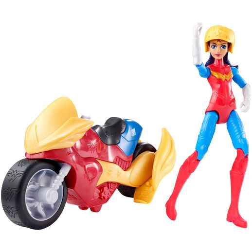 DC Super Hero Girls Ação e Veículo Mulher Maravilha - Mattel