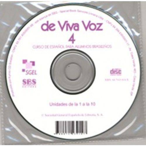 De Viva Voz 4 - CD Audio - Sgel