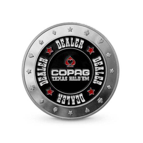 Dealer Button Copag - Prata
