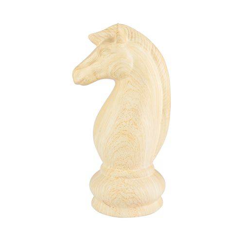 Decor Ceramica Chess Horse Beje 12 X 14,5 X 28 Cm