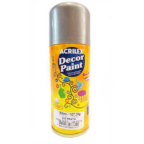 Decor Paint Acrilex 150 Ml 533 Prata 1014046