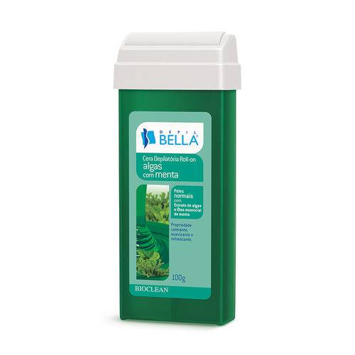 Depil Bella Cera Depilatória Roll-on Algas com Menta - 100g