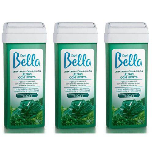 Depil Bella Refil Algas Cera Depilatória Quente 100g (kit C/03)