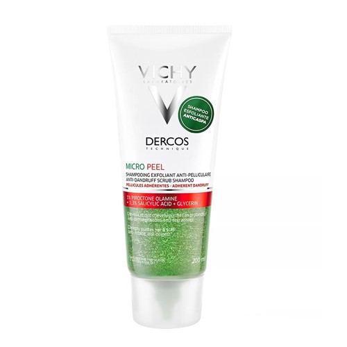 Dercos Micro Peel Vichy Shampoo Esfoliante Anticaspa 200ml