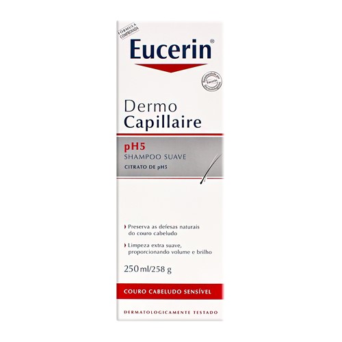 Dermo Capillaire Eucerin Shampoo Couro Cabeludo Sensível com 250ml