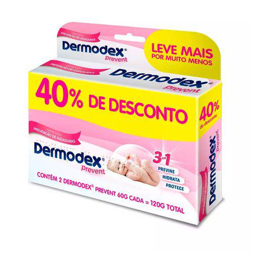 Dermodex Prevent Pomada 60g 2 Unidades com 40% Desconto