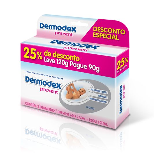 Dermodex Prevent Pomada com 2 Unidades 60g com 25% de Desconto