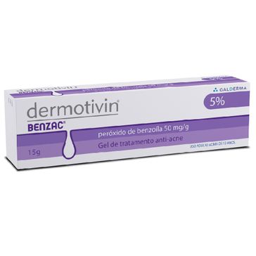 Dermotivin Benzac Galderma Gel de Tratamento Anti-acne 15g