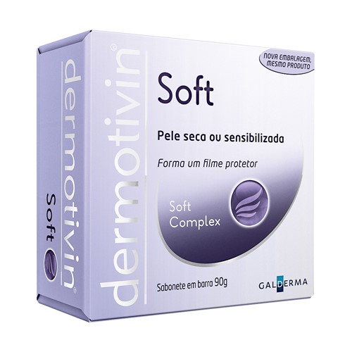 Dermotivin Soft Sabonete em Barra para Pele Seca ou Sensibilizada com 90g