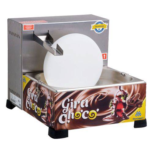 Derretedeira de Chocolate Gira Choco 1 Cuba 5 Litros 750w Inox - Marchesoni - 110v