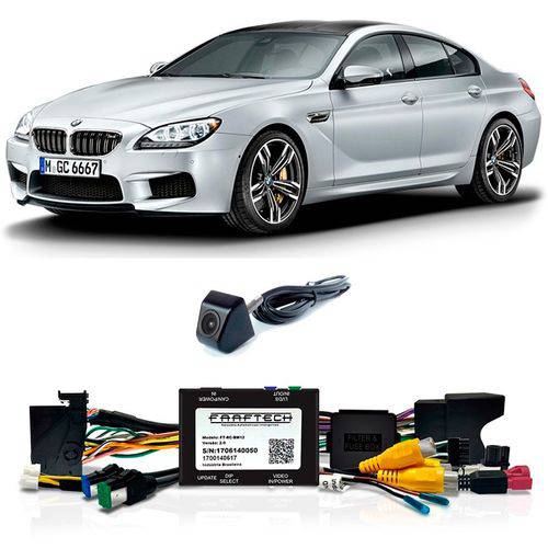 Desbloqueio com Camera de Re BMW M6 2014 a 2016 com DVD de Fabrica FT RC BM12
