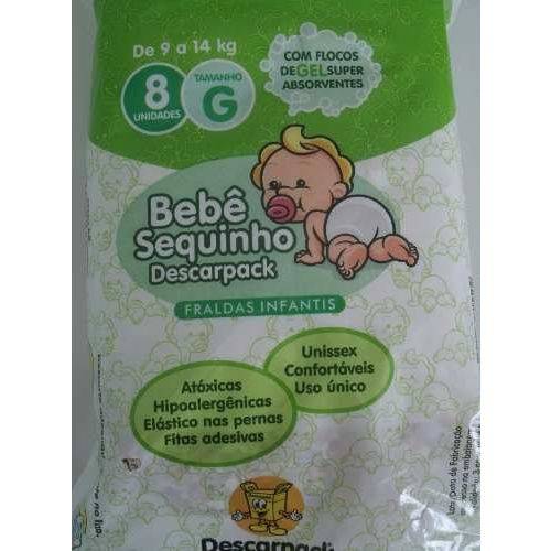 Descarpack Bebê Sequinho Fralda Infantil G C/8 (kit C/06)