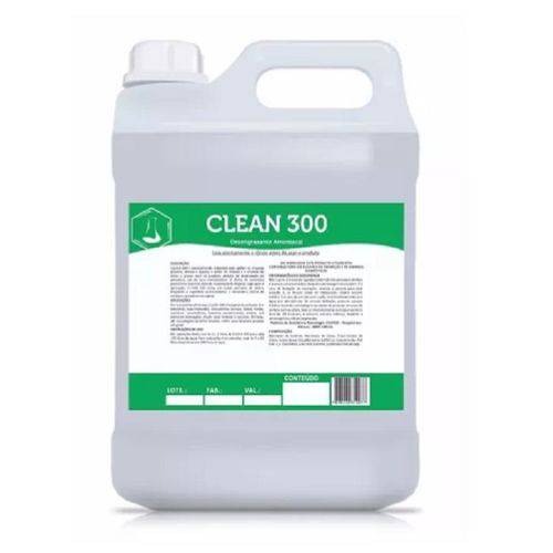 Desengraxante Amoniacal Clean 300 Limpeza de Pisos - 05 Lts
