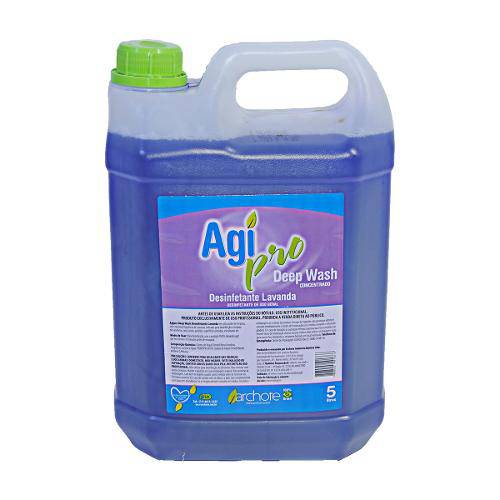 Desinfetante Agi Pro Deep Wash Concentrado Lavanda 5 Lt