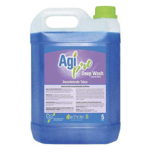 Desinfetante Agi Pro Deep Wash Concentrado Talco 5 Lt