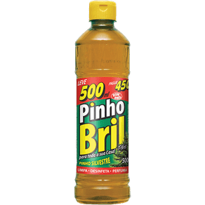 Desinfetante Pinho Bril Plus Pinho Silvestre Leve 500ml e Pague 450ml