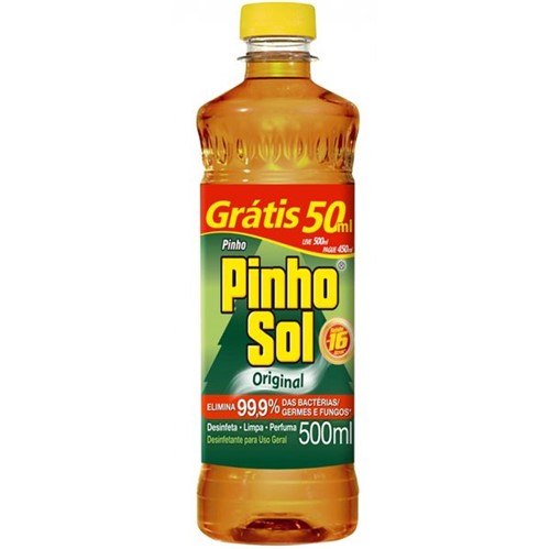 Desinfetante Pinho Sol Leve 500ml Pague 450ml Original