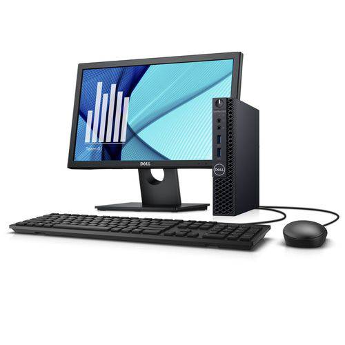 Desktop Dell Empresarial Optiplex 3060 Micro-A10m Pentium 4gb 500gb Windows 10 Monitor