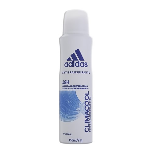 Desodorante Adidas Climacool Feminino Aerosol Antitranspirante 48h 150ml