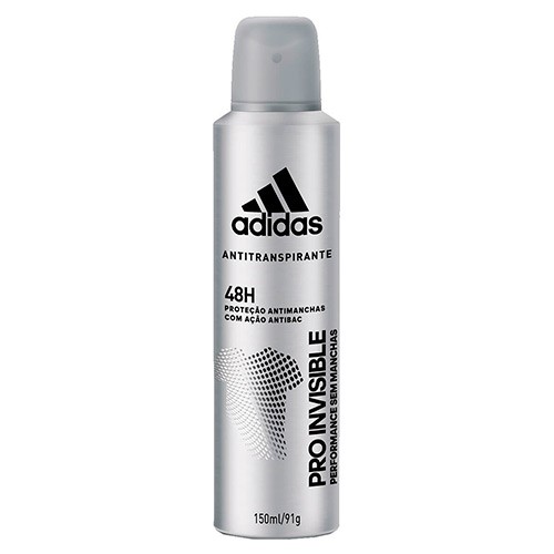 Desodorante Adidas Invisible Aerosol Masculino 150ml